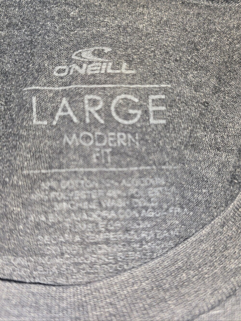O'Neill Men's Large Modern Fit Gray Shirt